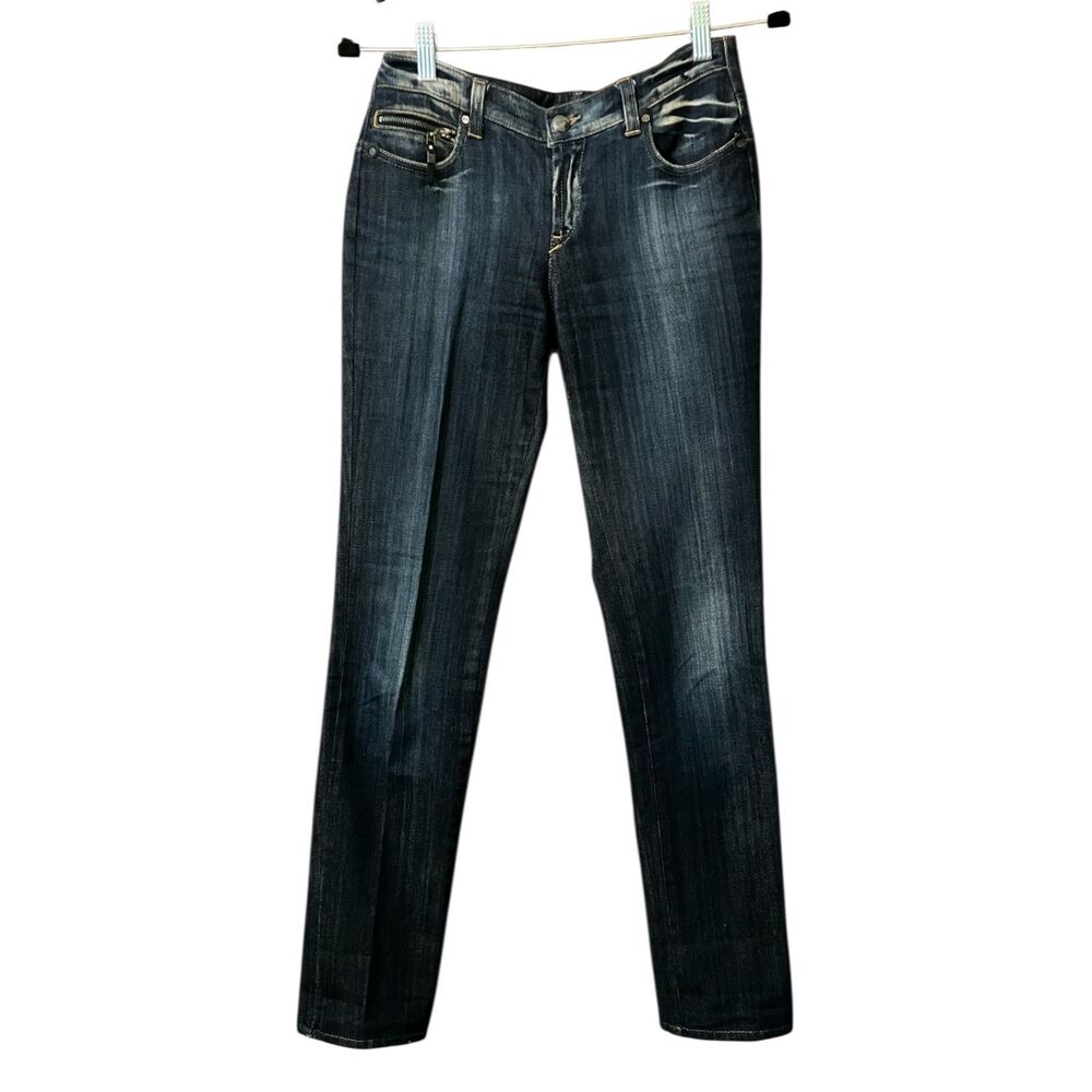 C.N.C Costume National embellished low rise slim straight jeans